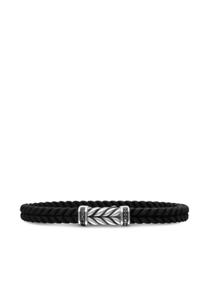 David Yurman sterling silver Chevron braided bracelet (6mm)