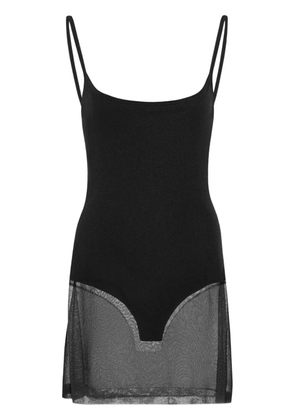 Jacquemus La Robe Maille Roupao sheer minidress - Black