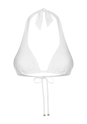 Dolce & Gabbana halterneck triangle bikini top - White