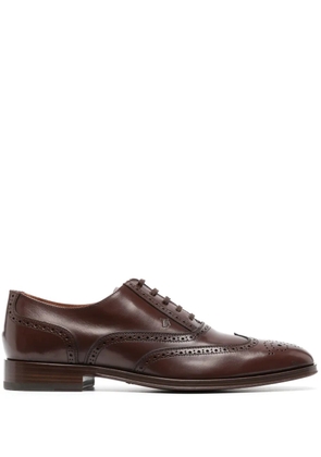 Tod's polished leather brogues - Brown