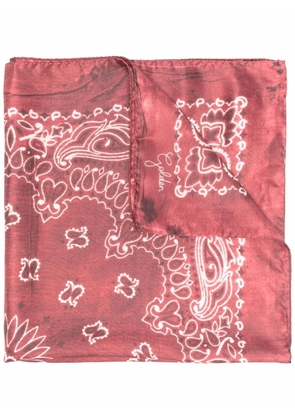 Golden Goose paisley-print silk scarf - Red