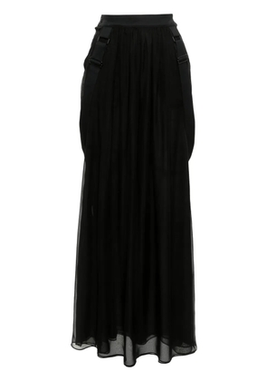 Max Mara Jedy chiffon maxi skirt - Black
