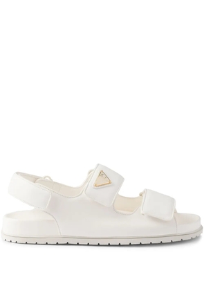 Prada leather sandals - White