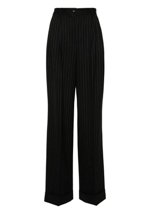Dolce & Gabbana pinstriped wide-leg trousers - Black