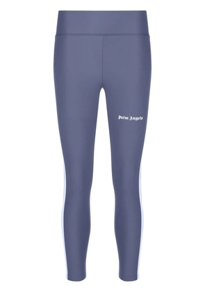 Palm Angels logo-print leggings - Grey