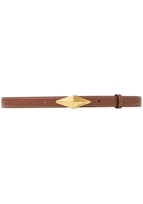 Jimmy Choo diamond-clasp belt - Brown