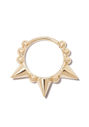 MARIA TASH 18kt yellow gold triple spike clicker earring