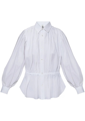 Noir Kei Ninomiya ruched-detail shirt - White
