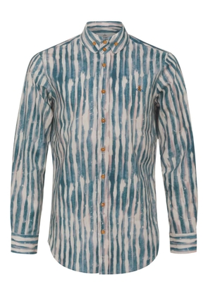 Vivienne Westwood painted stripe shirt - Blue