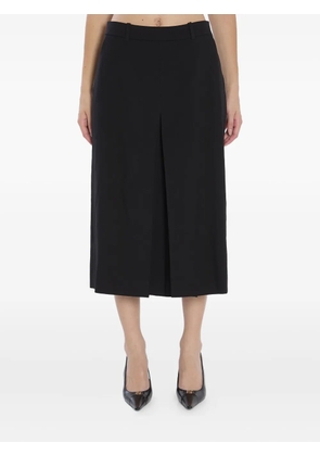 Saint Laurent pleated-detail wool trousers - Black