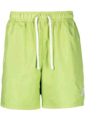 Nike logo drawstring shorts - Green