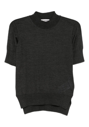 Jil Sander crew-neck top - Grey