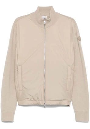 Moncler zip-up padded jacket - Neutrals