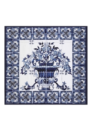 Dolce & Gabbana Majolica-print scarf - Blue