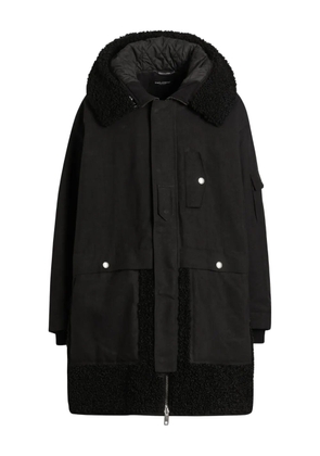 Dolce & Gabbana hooded fleece-lined parka - Black