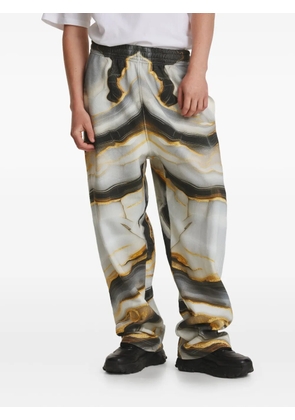 IRINA VOINEA Marble track pants - Neutrals