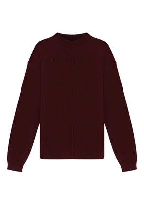 Jil Sander ribbed wool sweater - Red