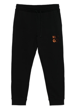 HUGO logo-print track pants - Black