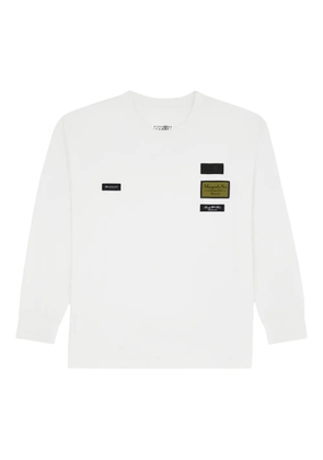 MM6 Maison Margiela patch long-sleeved T-shirt - White