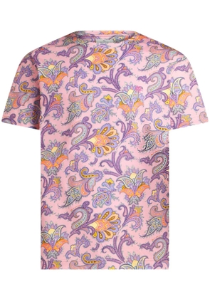 ETRO paisley-print T-shirt - Pink