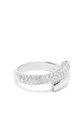 Swarovski Dextera crystal band ring - Silver