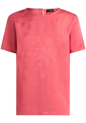 ETRO floral-jacquard T-shirt - Pink