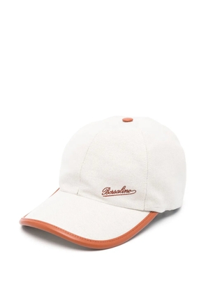 Borsalino logo-embroidered baseball cap - Neutrals