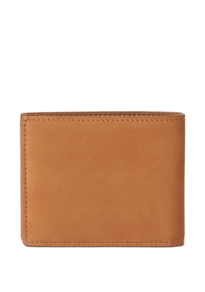 Brunello Cucinelli logo-embossed bi-fold wallet - Brown