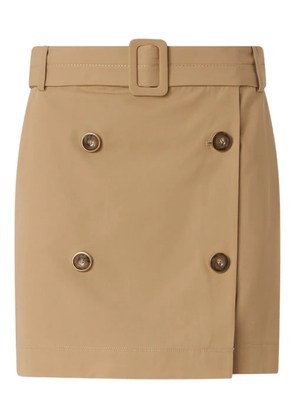 PINKO belted mini skirt - Neutrals