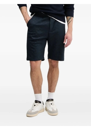 Joop! graphic-pattern drawstring shorts - Blue