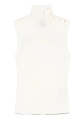 BOSS fine-knit tank top - White