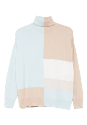 D.Exterior turtleneck sweater - Blue