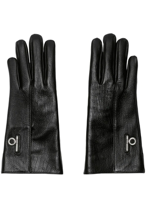 Burberry leather gloves - Black