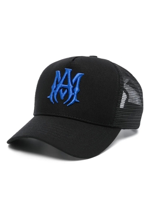 AMIRI logo-embroidered trucker cap - Black