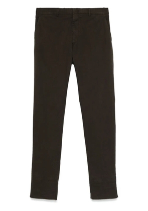 Zegna pressed-crease trousers - Brown