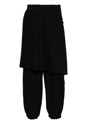 SONGZIO layered cropped trousers - Black