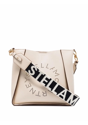 Stella McCartney mini Stella Logo shoulder bag - Neutrals