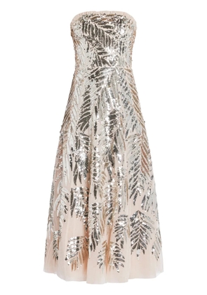 Needle & Thread Feather dress - Pink