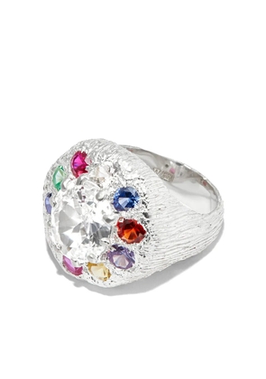 Bleue Burnham silver sapphire signet ring