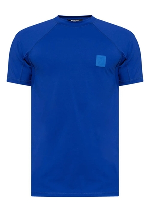 Balmain logo-appliqué swimming T-shirt - Blue