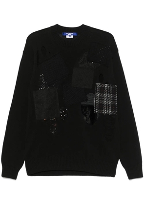 Junya Watanabe MAN patchwork sweater - Black