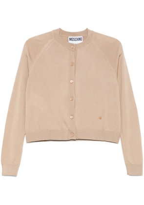 Moschino crew-neck cardigan - Neutrals