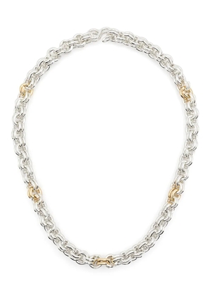 OUIE 14K yellow gold Keychain necklace - Silver