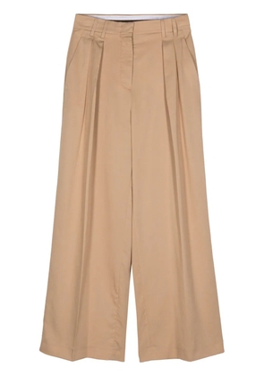 Moorer Riven-NTF wide-leg trousers - Brown