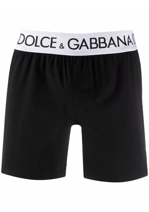 Dolce & Gabbana logo-waistband boxer shorts - Black