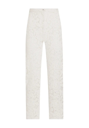 Dolce & Gabbana DNA lace-detailing trousers - White