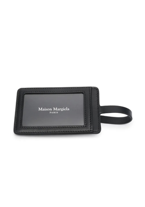 Maison Margiela four-stitch leather luggage tag - Black