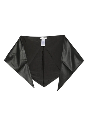 LEMAIRE triangle leather scarf - Black