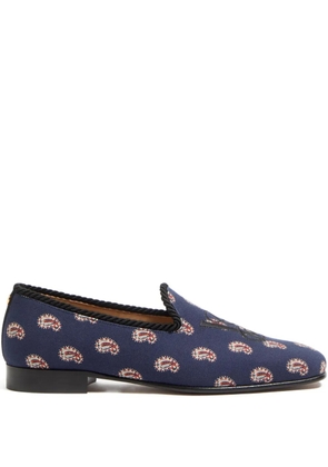 Valentino Garavani patterned slipper shoes - Blue
