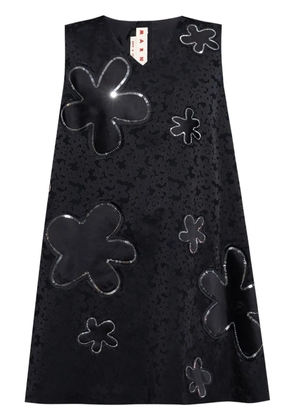 Marni floral-jacquard mini dress - Black